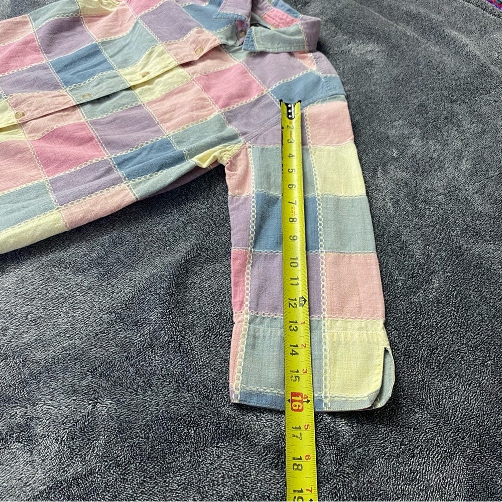 Willow Ridge Pink and Purple Patchwork Plaid Shirt Spring - Easter - Pastel - Picture 10 of 10